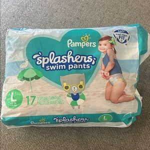 NEW size L (>31 lb) Splashers Swim Pants - Blue